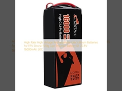 Hochspannung Wiederaufladbare Lithiumbatterien für FPV-Drohnen 1510g Lipo-Polymerbatterie 6S 22.8V 16000mAh 30C
